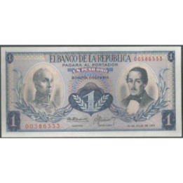 Billete de 1 Peso 20 jul 1972 BGW074