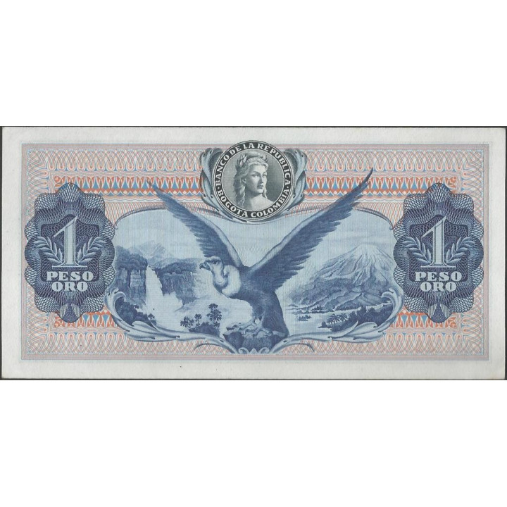 Billete de 1 Peso 7 ago 1973 7 largo BGW076 reverso