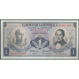 Billete de 1 Peso 7 ago 1973 7 corto BGW078
