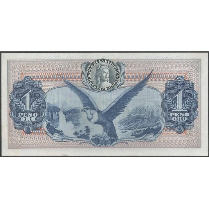 Billete de 1 Peso 7 ago 1973 7 corto BGW078 reverso