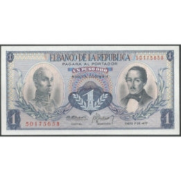 Billete de 1 Peso 1 ene 1977 BGW081