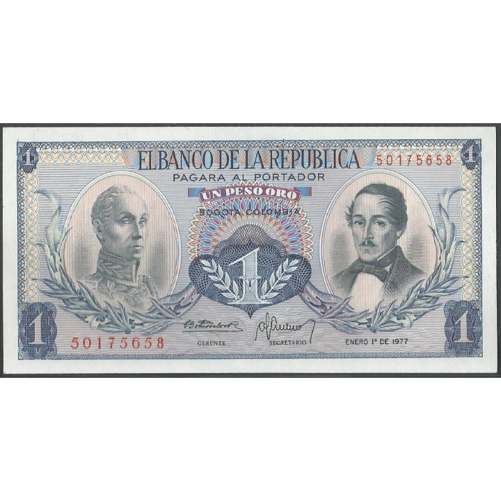 Billete de 1 Peso 1 ene 1977 BGW081