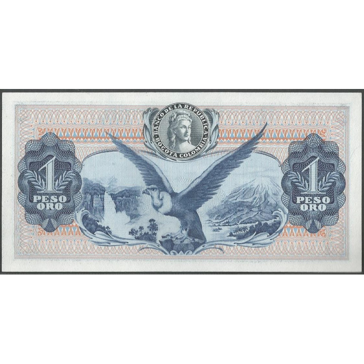 Billete de 1 Peso 1 ene 1977 BGW081 reverso