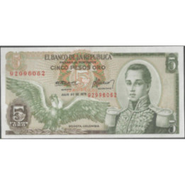 Billete de 5 Pesos 20 Jul 1975 BGW143