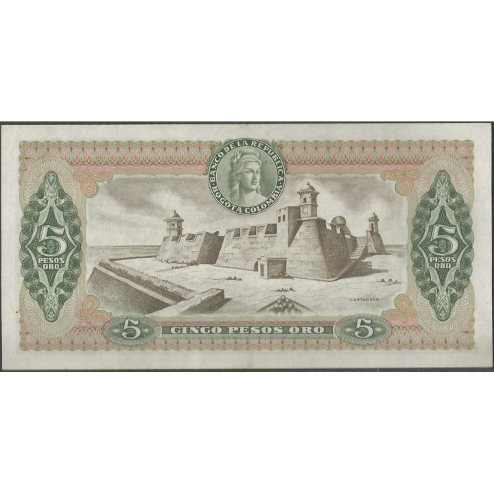 Billete de 5 Pesos 1 Abr 1979 BGW154 reverso