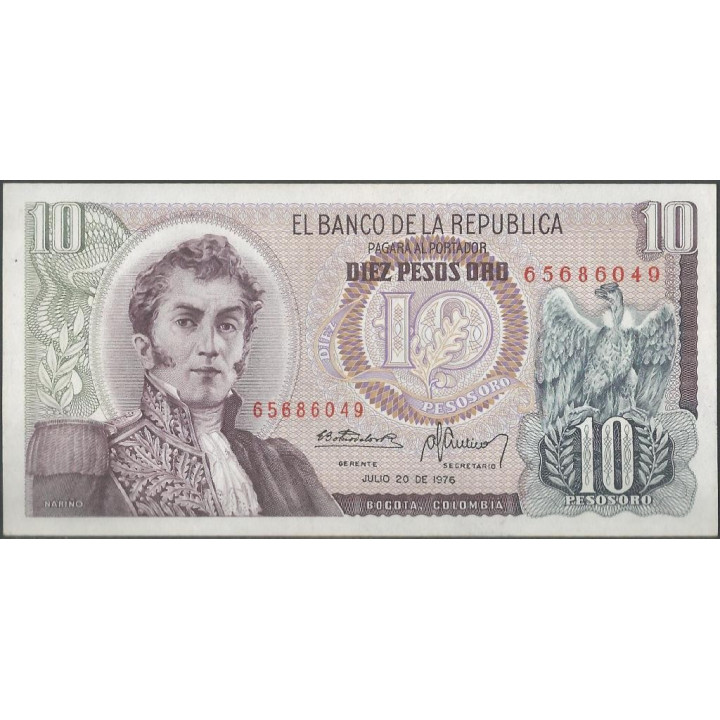 Billete de 10 Pesos 20 Jul 1976 BGW197