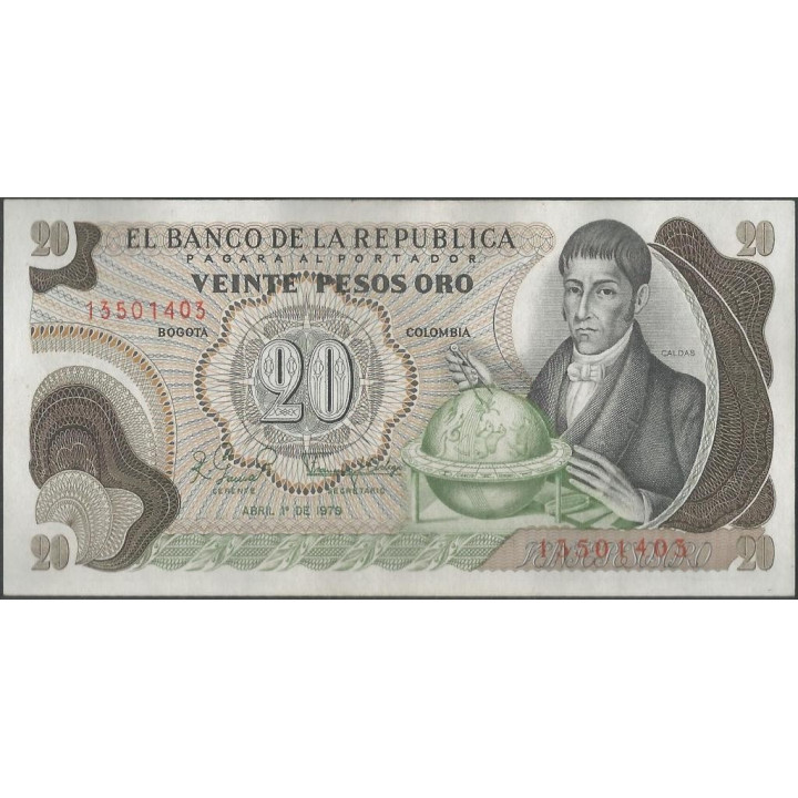 Billete de 20 Pesos 1 Abr 1979 BGW238
