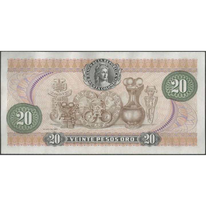 Billete de 20 Pesos 1 Abr 1979 BGW238 reverso