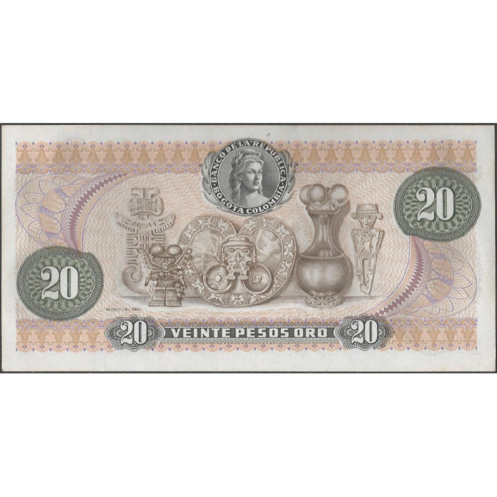 Billete de 20 Pesos 1 Ene 1983 BGW244 reverso