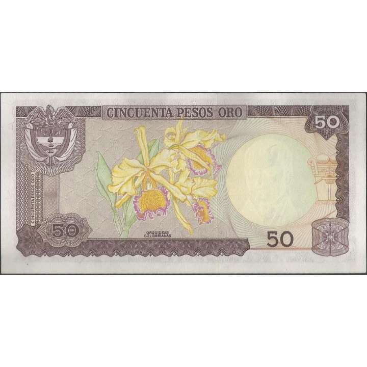 Billete de 50 Pesos 1 Ene 1980 BGW268 reverso