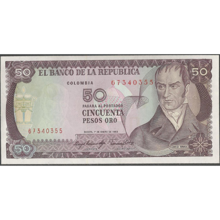 Billete de 50 Pesos 1 ENE 1983 BGW272