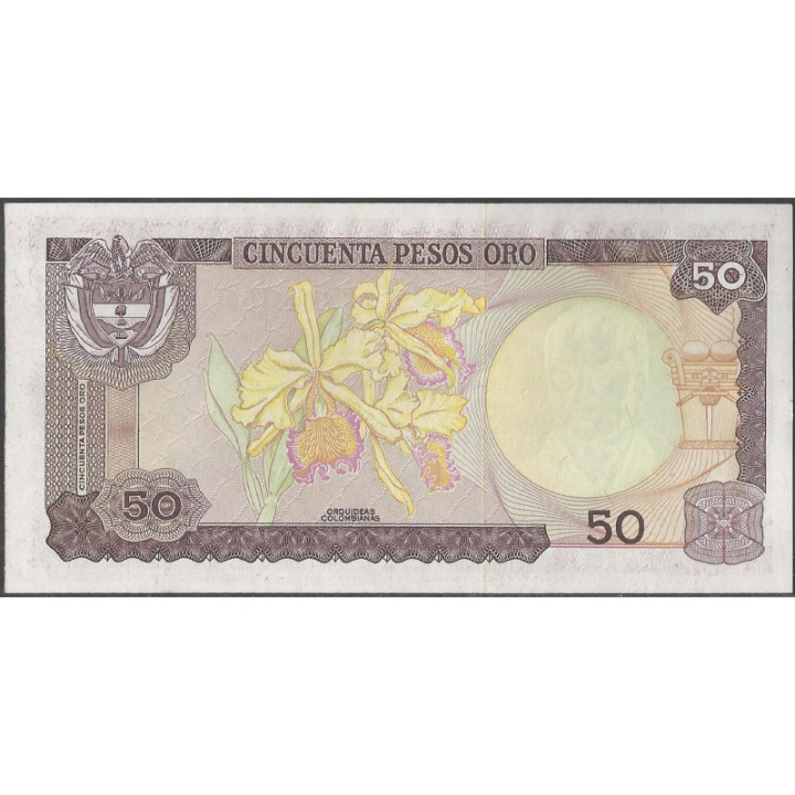 Billete de 50 Pesos 1 ENE 1983 BGW272 reverso