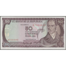 Billete de 50 Pesos 12 oct 1984 BGW274