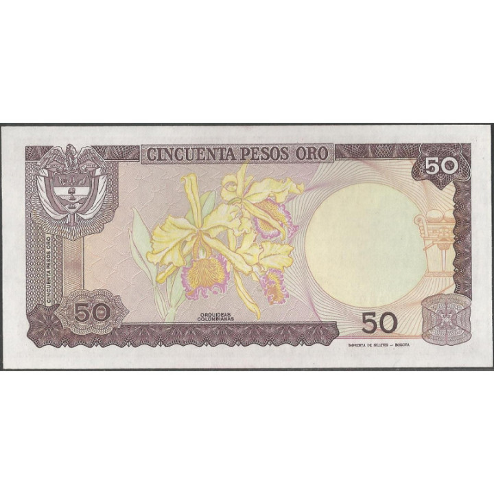 Billete de 50 Pesos 1 Ene 1985 BGW277 reverso