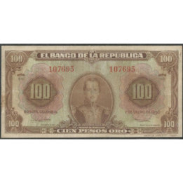 Billete de 100 Pesos 1 Ene 1950 BGW288