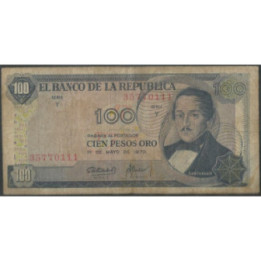 Billete de 100 Pesos 1 May 1970 BGW300