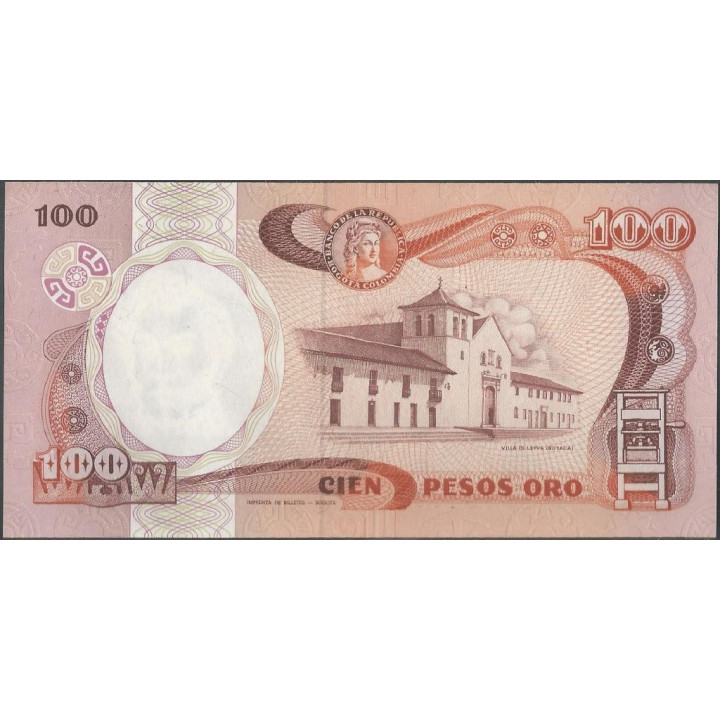 Billete de 100 Pesos 1 Ene 1986 BGW321 reverso