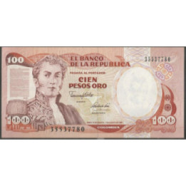 Billete de 100 Pesos 7 Ago 1991 BGW336