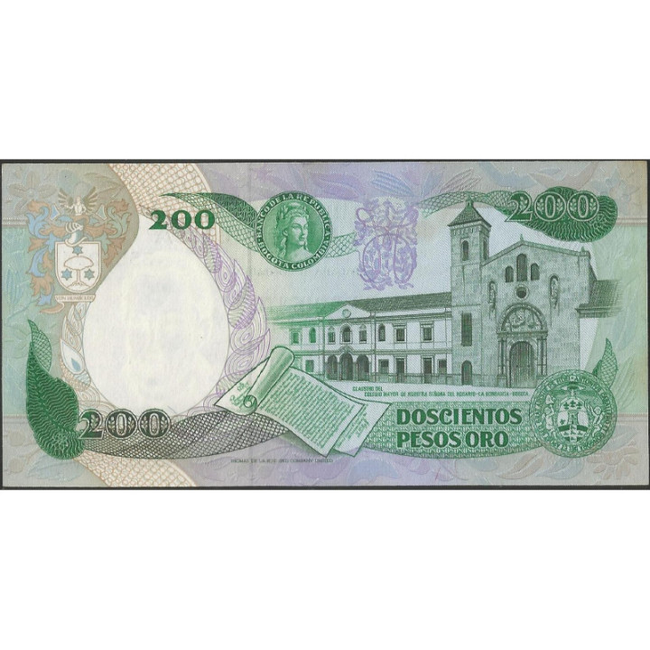 Billete de 200 Pesos 1 Abr 1983 BGW351 TDLR reverso
