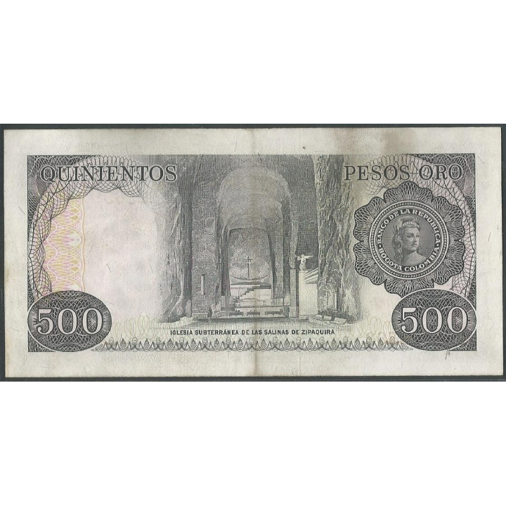 Billete de 500 Pesos 1 Abr 1979 BGW390 reverso