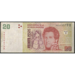 Argentina 20 Pesos ND2003 Serie B P355a