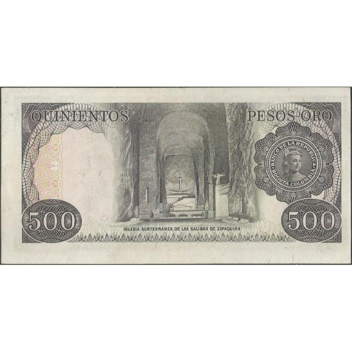 Billete de 500 Pesos 1 Abr 1991 BGW391 Pelicula reverso