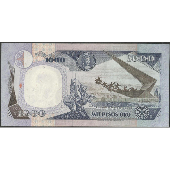 Billete de 1.000 Pesos 7 Ago 1984 BGW414 reverso
