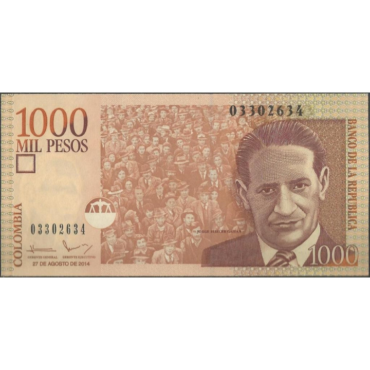 Billete de 1.000 Pesos 27 Ago 2014 BGW439R17