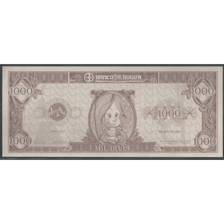 Billete de 1.000 Divis Divercity
