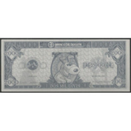 Billete de 2.000 Divis Gris Divercity