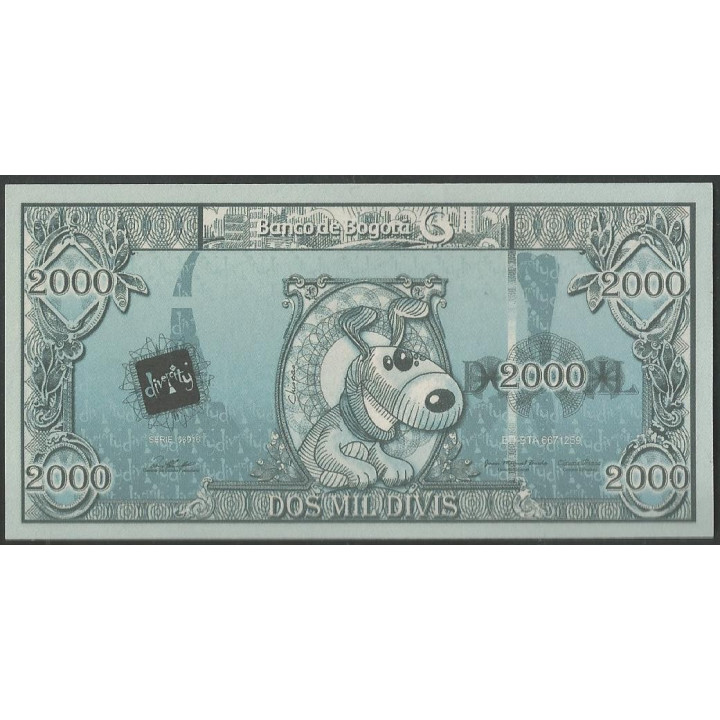Billete de 2.000 Divis Pequeño Divercity