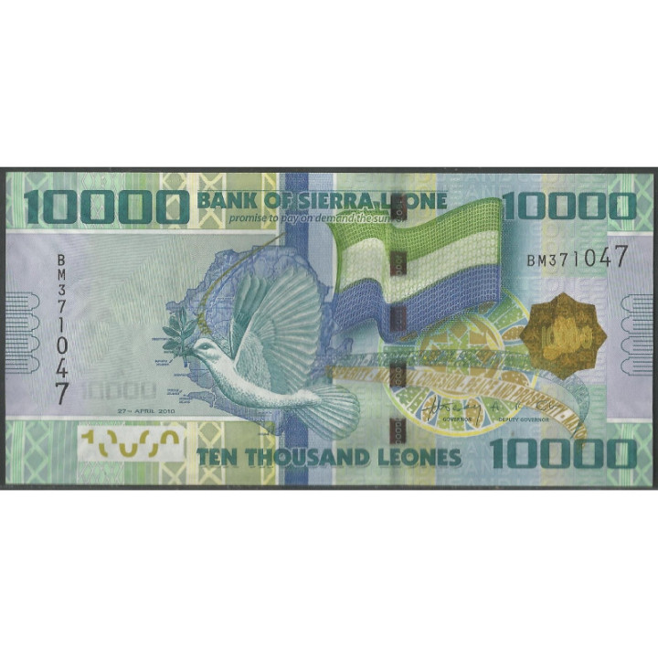 Sierra Leona 10.000 Leones 27 Abr 2010 P33a