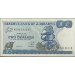 Zimbabwe 2 Dollars 1994 P1d