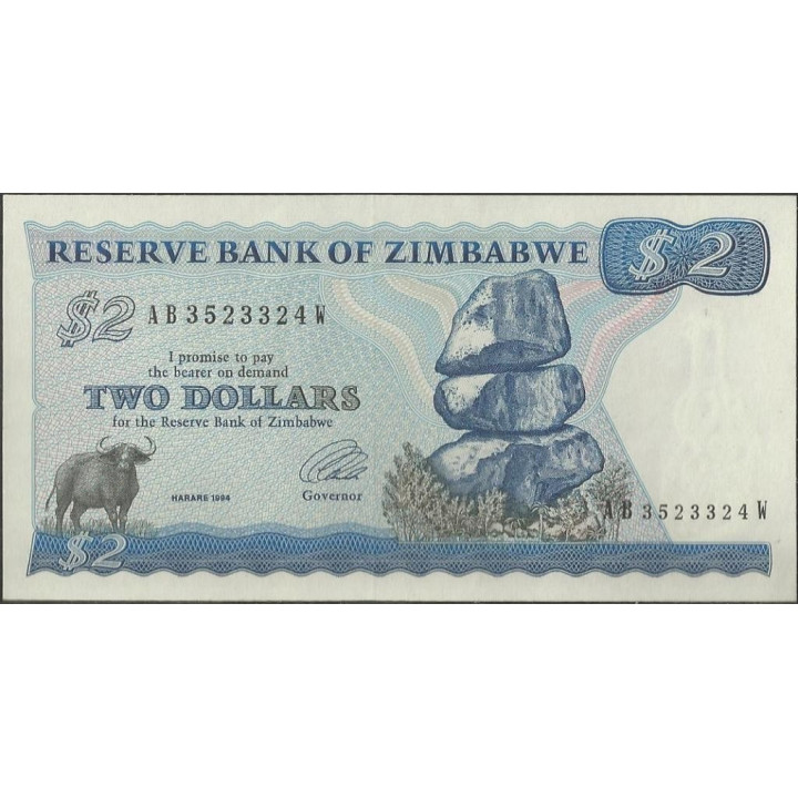 Zimbabwe 2 Dollars 1994 P1d