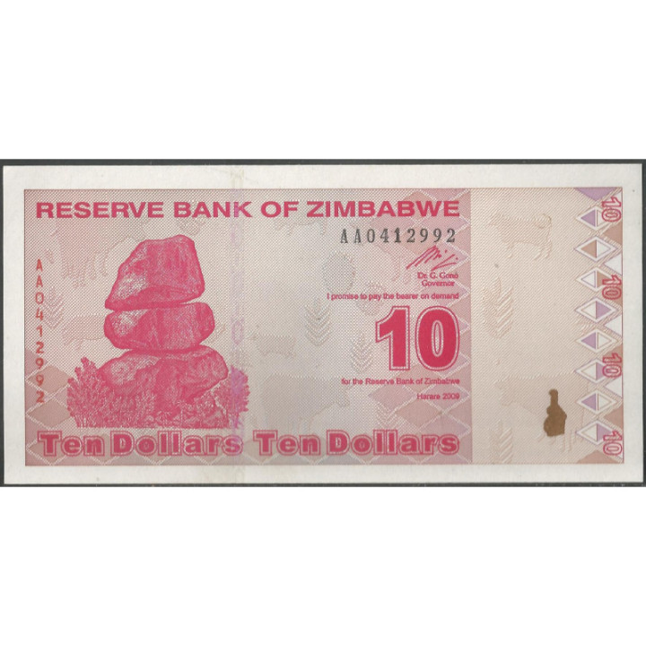 Zimbabwe 10 Dollars 2009 P94