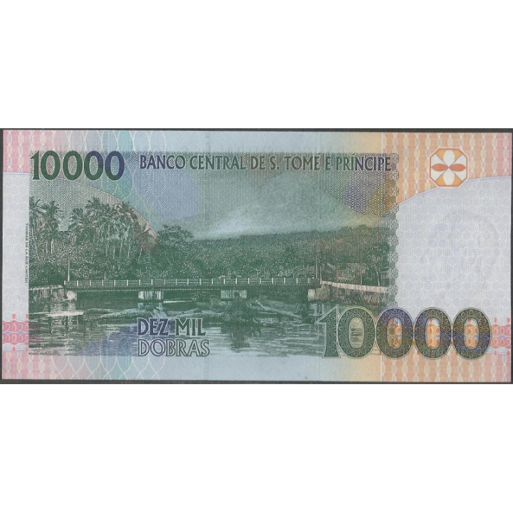 St Tome e Prince 10.000 Dobras 31 Dic 2013 P66d reverso