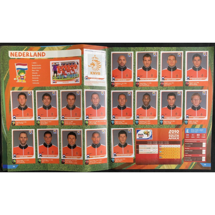 Futbol - Mundial South Africa 2010 Panini reverso