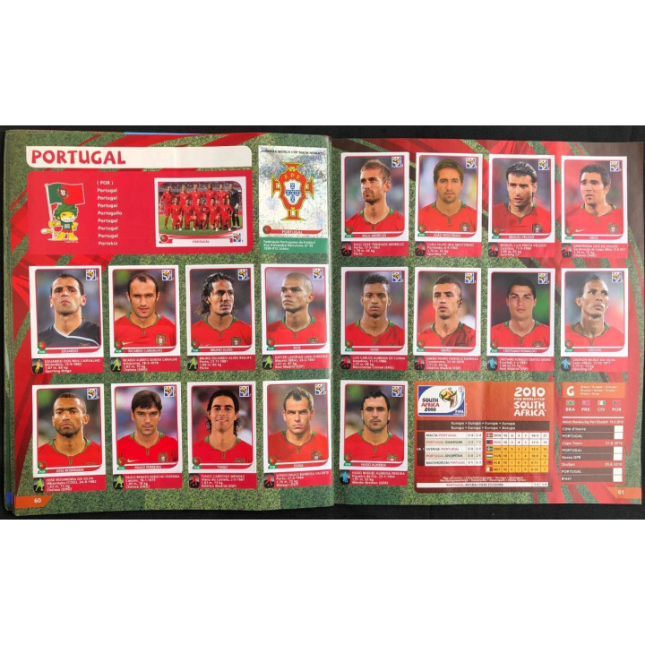 Futbol - Mundial South Africa 2010 Panini reverso