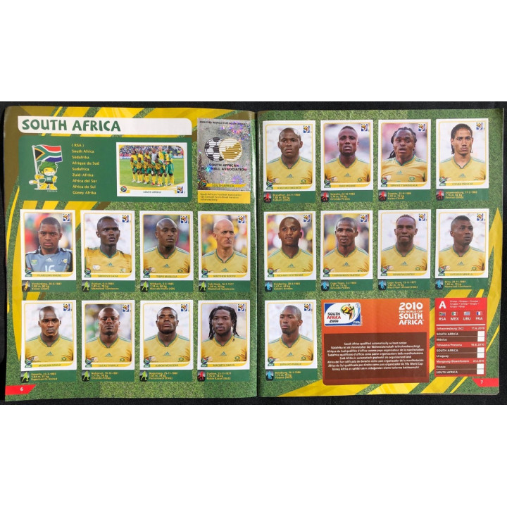 Futbol - Mundial South Africa 2010 Panini reverso