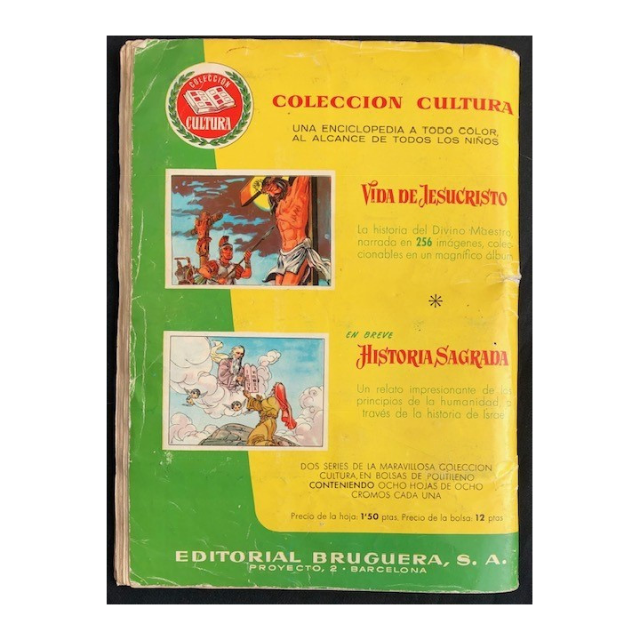 Los 10 Mandamientos Editorial Bruguera 1959 reverso