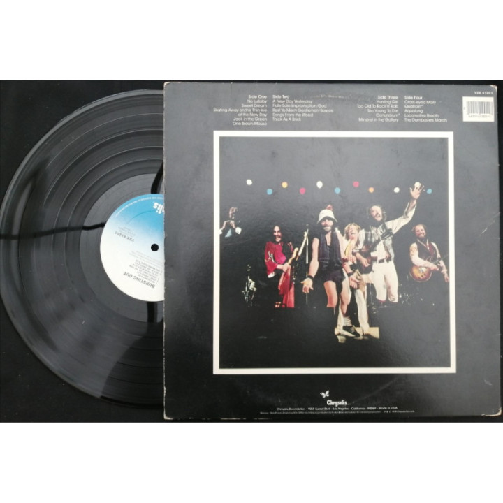Jethro Tull - Live Bursting Out - Usa ( 2 Vinilos ) reverso