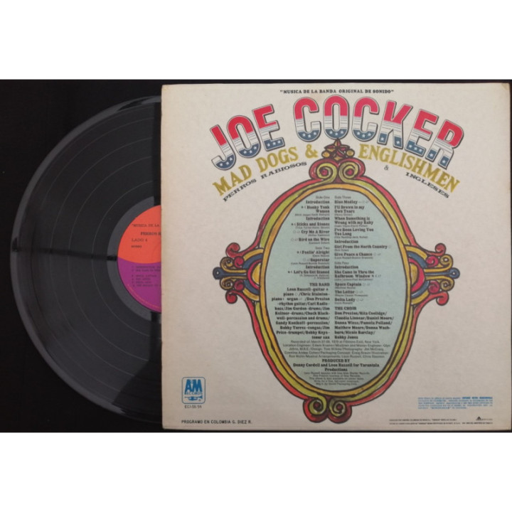 Joe Cocker - Mad Dogs & Englishmen - Colombia ( 2 VINILOS ) reverso