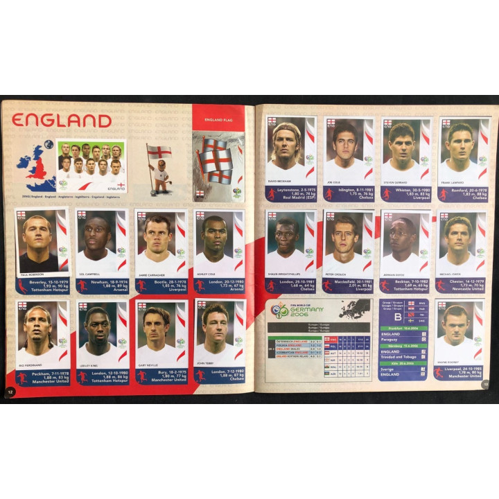 Futbol - Mundial Alemania 2006 Panini reverso