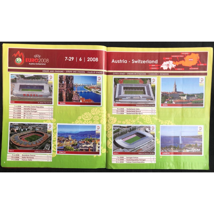 Futbol - UEFA Euro 2008 Panini reverso