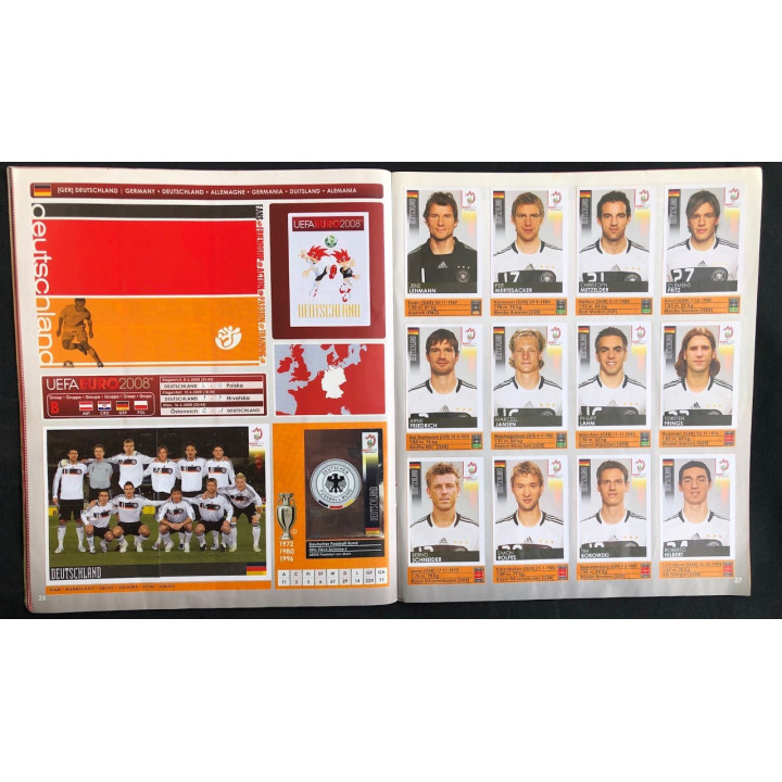 Futbol - UEFA Euro 2008 Panini reverso