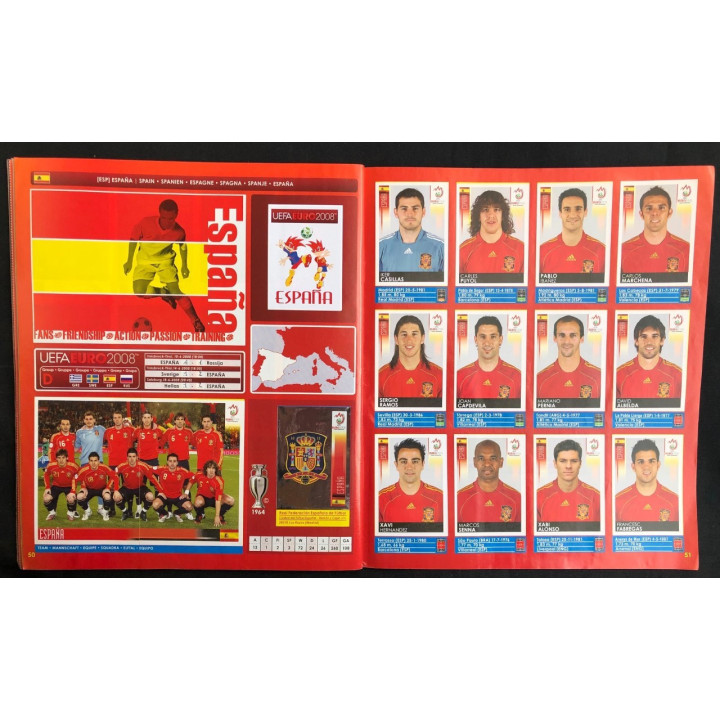Futbol - UEFA Euro 2008 Panini reverso