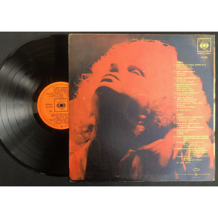 Barbra Streissand - Kris Kristofferson - A Star Is Born - Colombia reverso