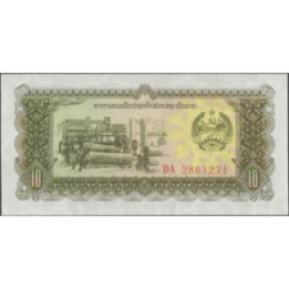 Laos 10 Kip de ND1979 P27r