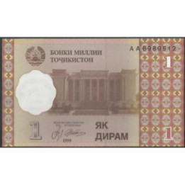 Tajikistan 1 Diram 1999 P10a