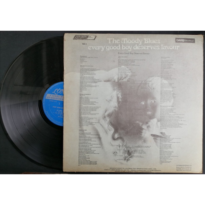 The Moody Blues - Every Good Boy Deserves Favour - Colombia reverso